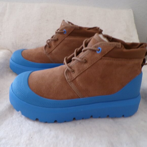UGG Plush NEUMEL WEATHER HYBRID SUEDE WOOL ANKLE BOOTS MEN 7 Womens 8 Sneakers - Picture 4 of 7